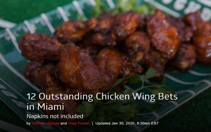 Eater Miami: 12 Outstanding Chicken Wing Bets in Miami